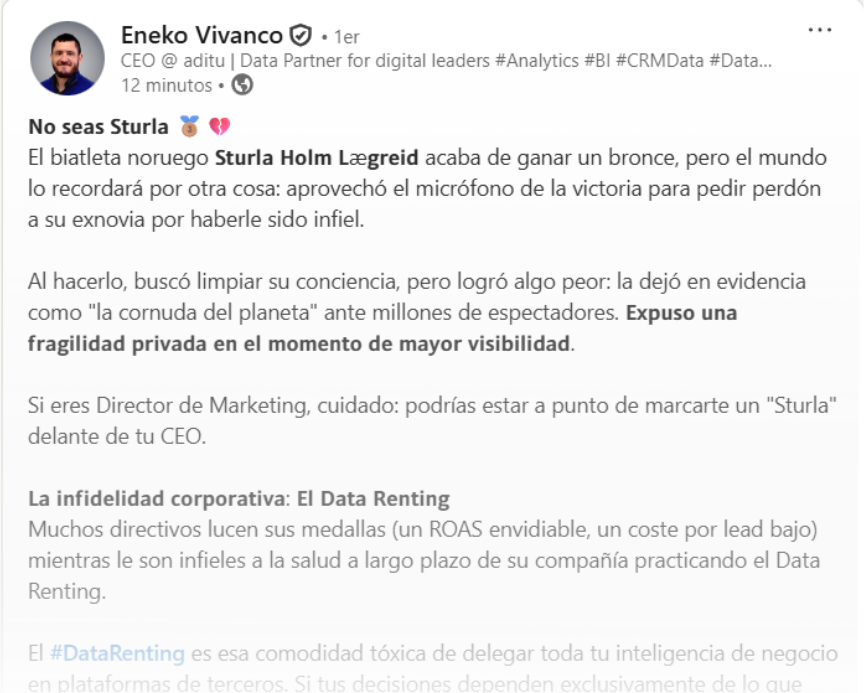 Post linkedin Eneko- Data Renting